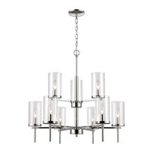  CN290923 - Thomas - Oakland 28.5'' Wide 9-Light Chandelier - Chrome