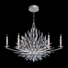  883240ST - Lily Buds 48"W Oblong Chandelier